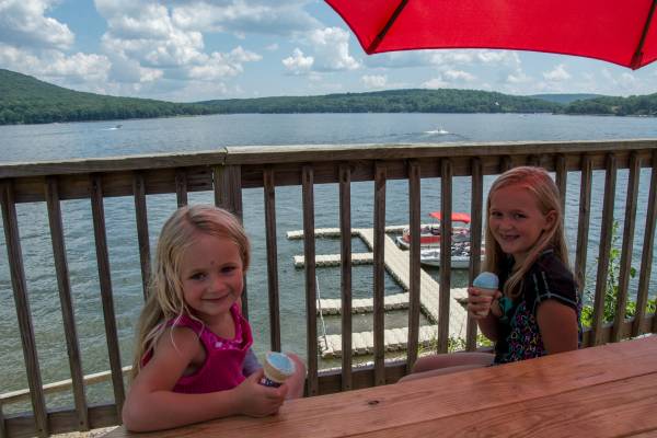 Girls with Ice Cream at Deep Creek Lake