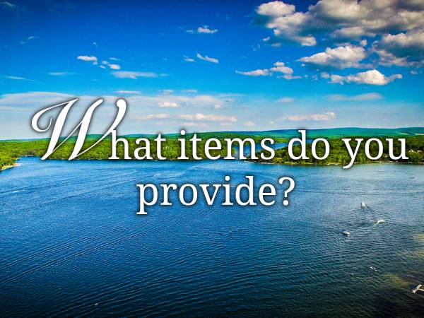 What items do you provide? What items do you provide?