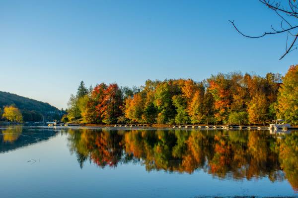 Fall Reflections on Deep Creek Lake Fall Weather at Deep Creek Lake