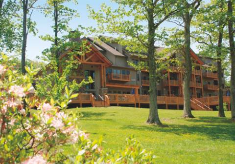 Suites at Silver Tree Lawn View of Hotel in Spring